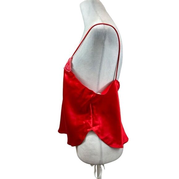 Ladies‎ Vintage 1980’s Indulgence Brand Red Camisole Size 38 - Picture 4 of 10